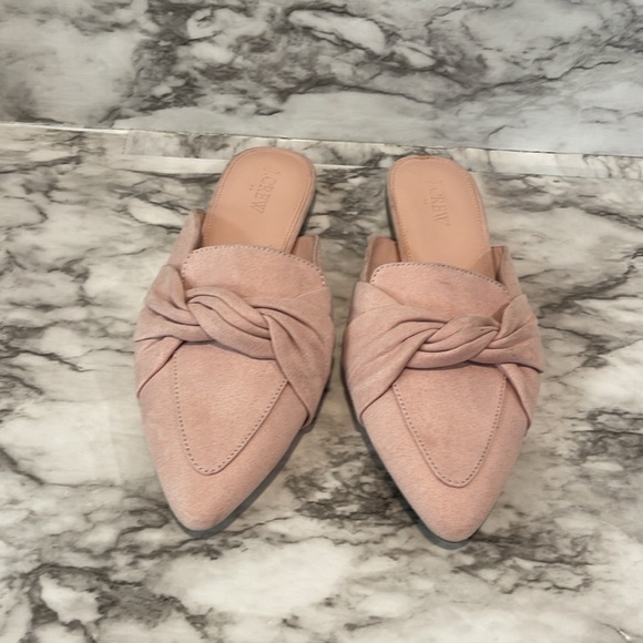 J. CREW LOAFER MULES WITH TWIST SHOES BLUSH COLOR 7.5 - Picture 7 of 15